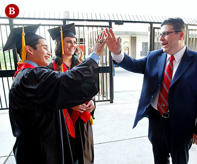 Castro congrats Hanford grads